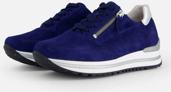 Gabor Sneakers blauw Suede Dames