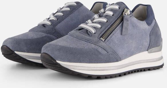 Gabor Sneakers blauw Suede Dames