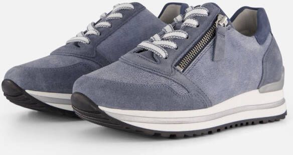 Gabor Sneakers blauw Suede Dames