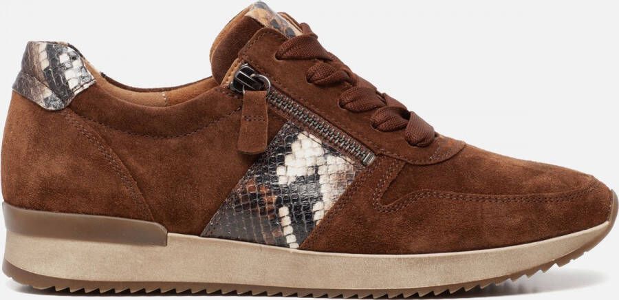 Gabor Sneakers Bruin Suede 108319 Dames Suède