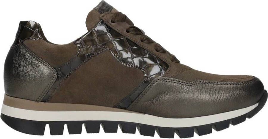 Gabor Stijlvolle Sneakers Dream MetCerv Kroko Bruin Dames