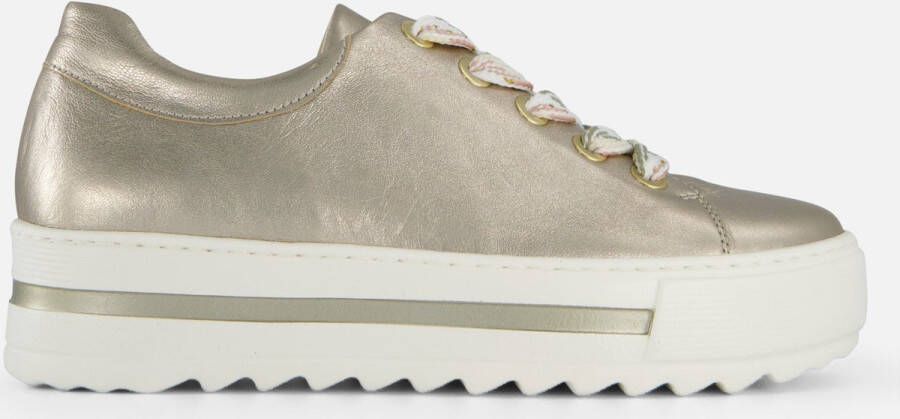 Gabor Sneakers goud Synthetisch Dames