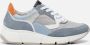 Gabor 86.475.36 Grey Blue Orange Lage sneakers - Thumbnail 1