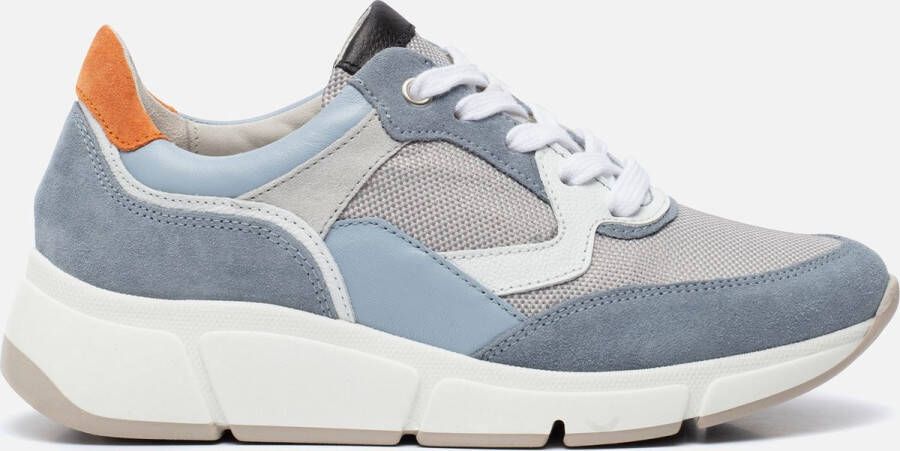 Gabor 86.475.36 Grey Blue Orange Lage sneakers