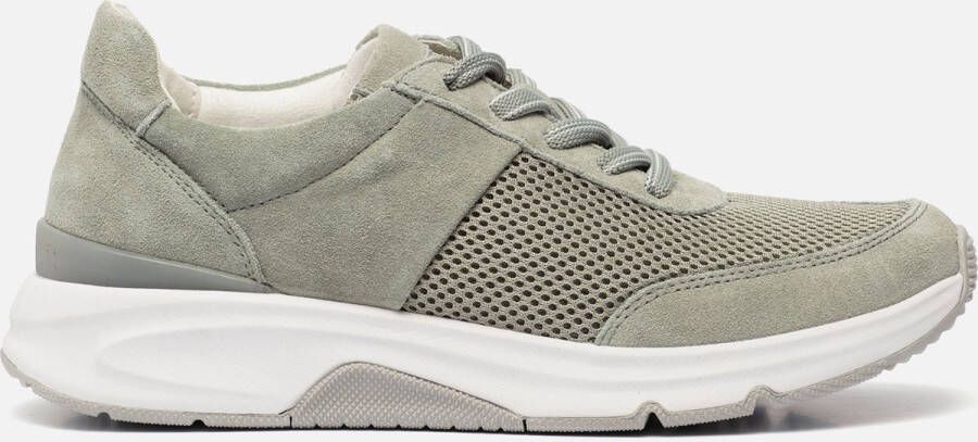 Gabor Sneakers groen Suede Dames