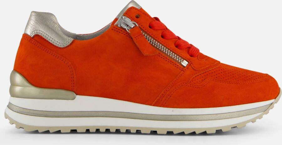 Gabor Sneakers oranje Suede Dames