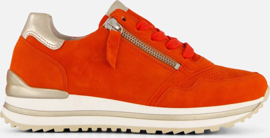 Gabor Sneakers oranje Suede Dames