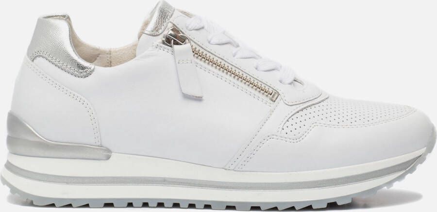 Gabor Witte Zilveren Leren Sport Basket Multicolor Dames - Foto 9