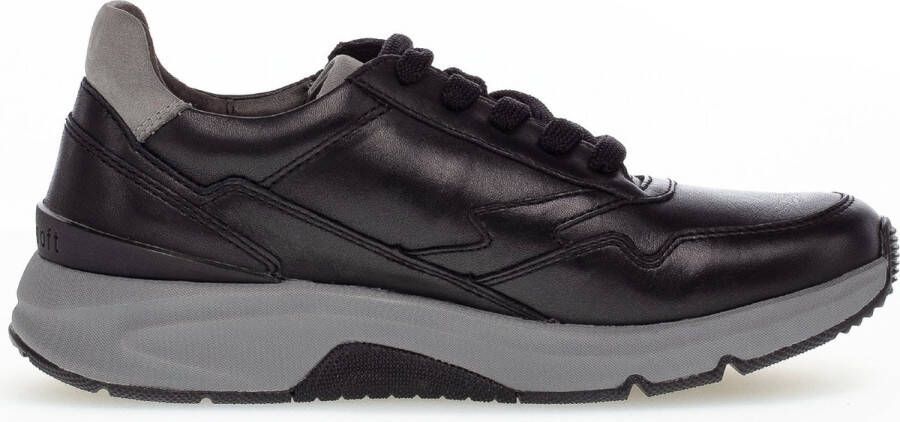 Gabor rollingsoft sensitive 76.898.57 dames wandelsneaker zwart