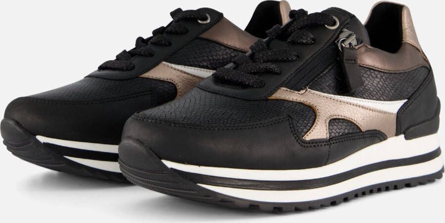 GABOR Lage Sneakers Dames 526 Maat: 42 Materiaal: Leer Kleur: Zwart