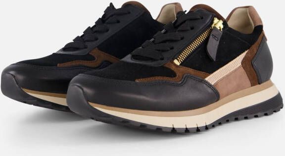 GABOR Hoge Sneakers Dames 378 Maat: 40 Materiaal: Suède Kleur: Bruin