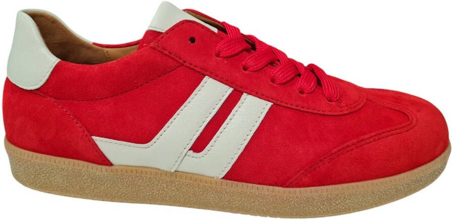 Gabor Suede Dames Sneakers Rood