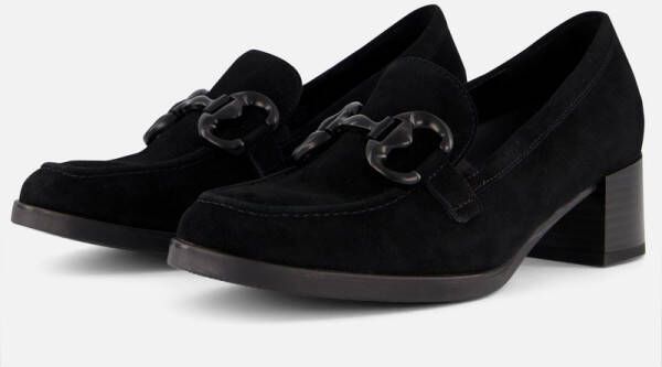 Gabor Trotteur Instappers zwart Suede Dames
