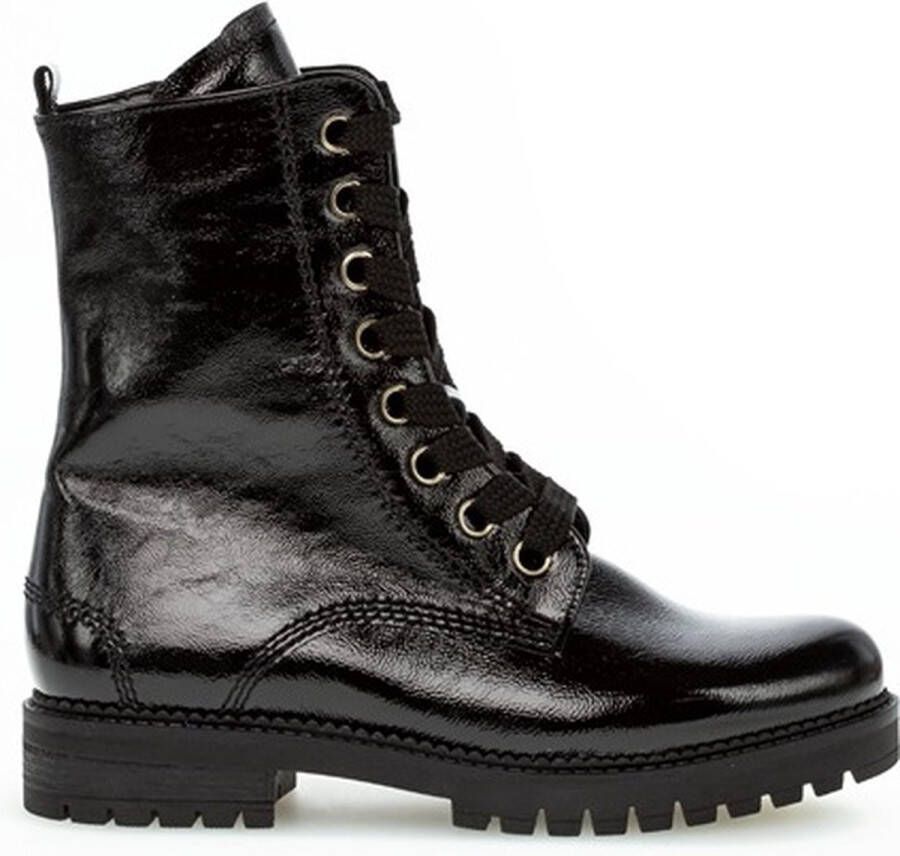 Gabor Veterboot 92.725.97 Zwart Lak Wijdte H 4½ 37½