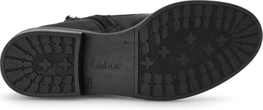 Gabor Zwarte veterschoenen in leren combinatie Black Dames