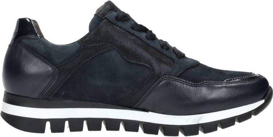 GABOR Lage Sneakers Dames 438 Maat: 37 Materiaal: Leer Kleur: Blauw - Foto 8