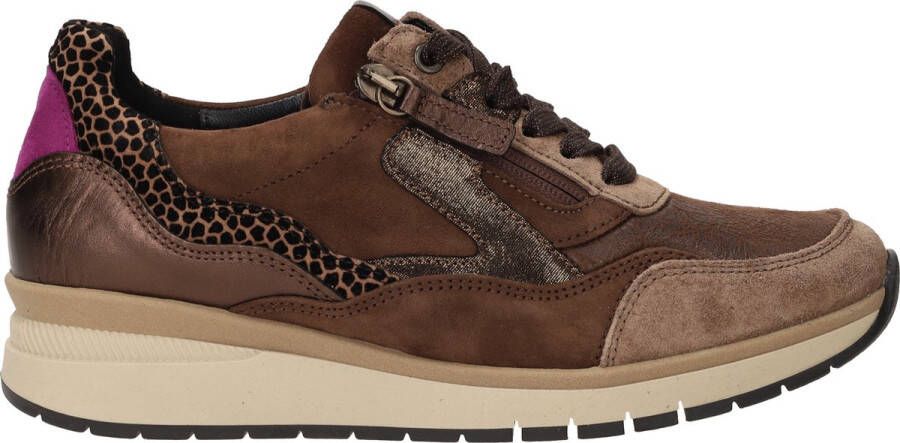 Gabor Bruine manden in lederen combinatie Brown Dames