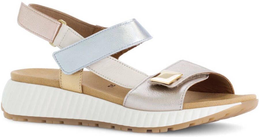 Gabor Sandalen Plat Sandalen Plat goudkleur