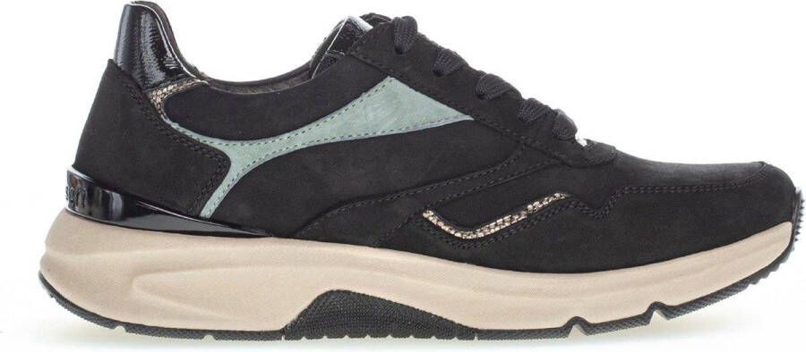 Gabor Dames Sneakers 36.896.87 Rolling Soft Zwart