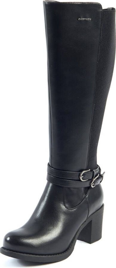Gabylou 2XL laarzen voor brede kuiten Model Marta Black23