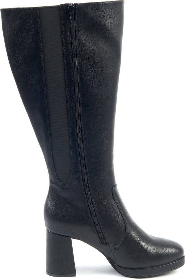 Gabylou 2XL laarzen voor brede kuiten Model Melissa Croco. Black23
