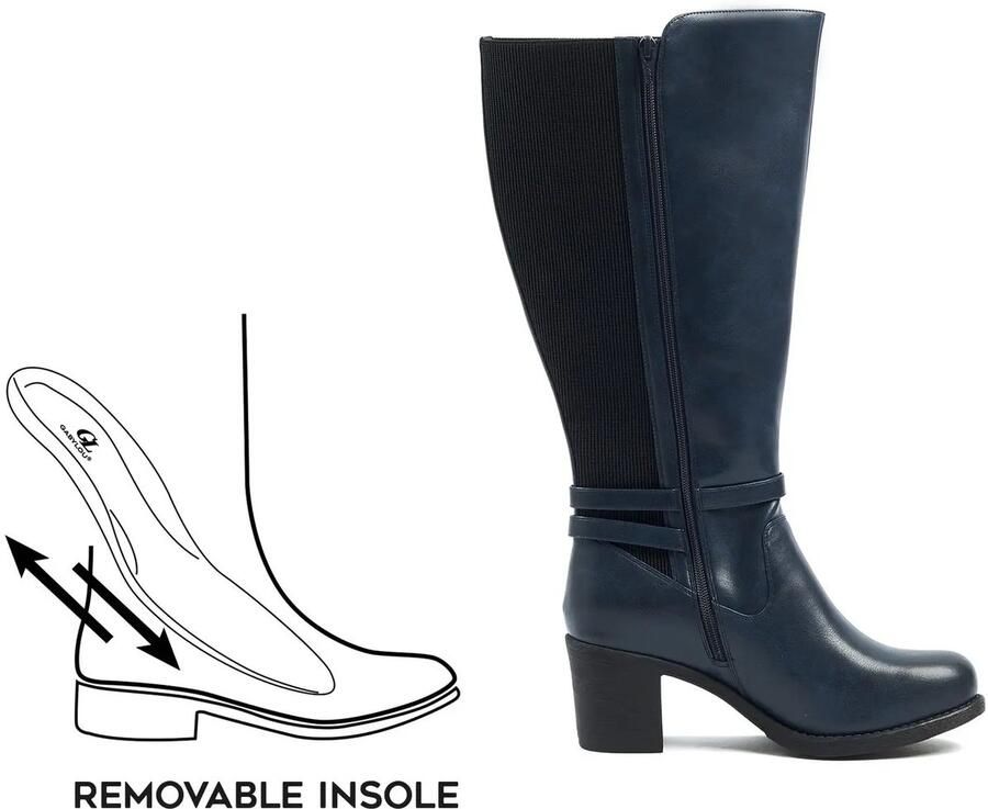 Gabylou 2XL laarzen voor brede kuiten Model Marta