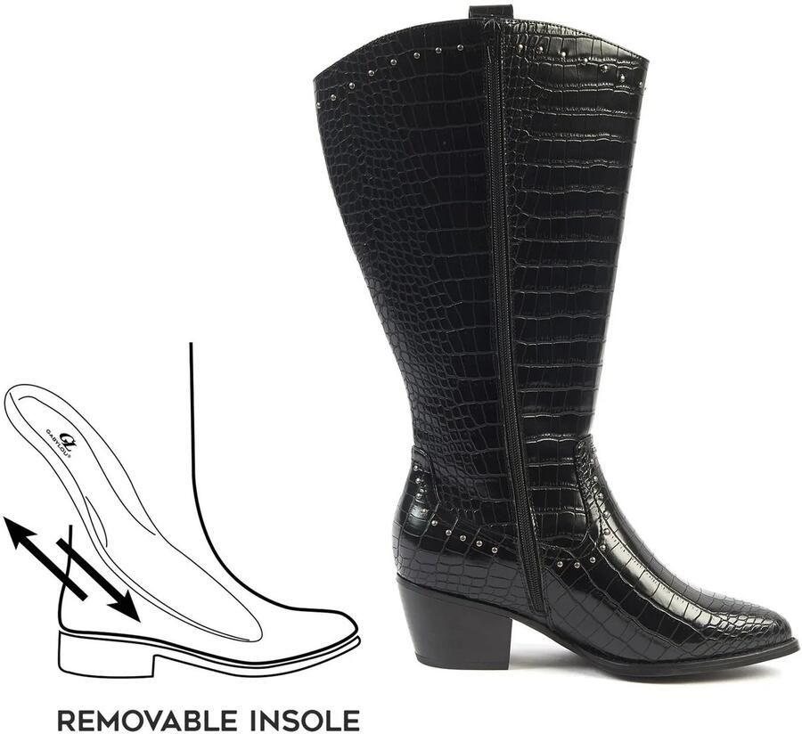 Gabylou 3XL laarzen voor brede kuiten Model Thelma