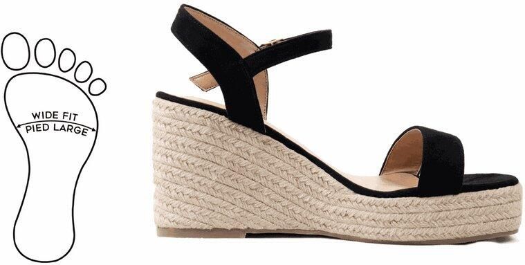 Gabylou H stijl verstelbare brede voet sleehakken Vic model