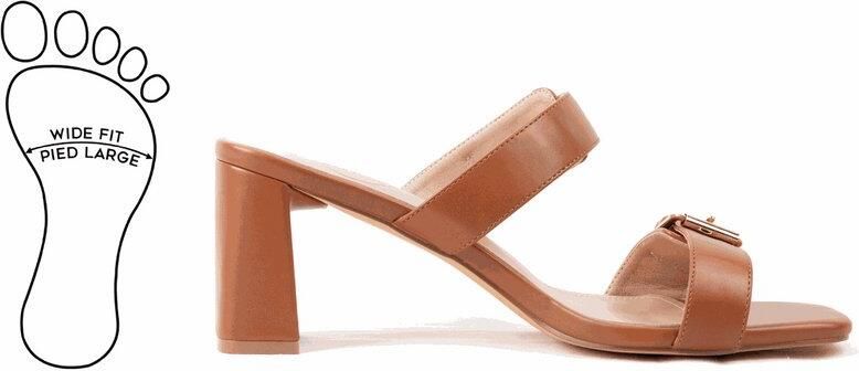 Gabylou Verstelbare muiltjes met brede neus en hak model H Iza - Foto 2