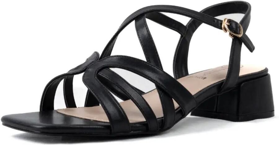Gabylou Verstelbare sandalen met brede neus en hak model H Zoe - Foto 3