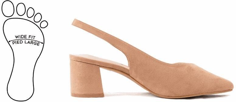 Gabylou Verstelbare sandalen met brede neus en hak model H Lea