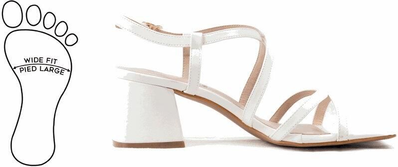 Gabylou Verstelbare sandalen met brede neus en hak model H Zoe