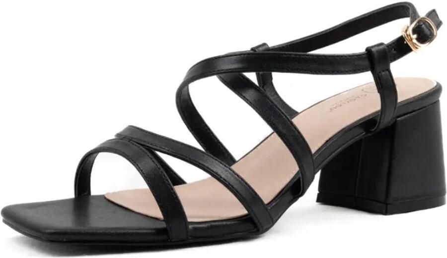 Gabylou Verstelbare sandalen met brede neus en hak model H Zoe - Foto 2