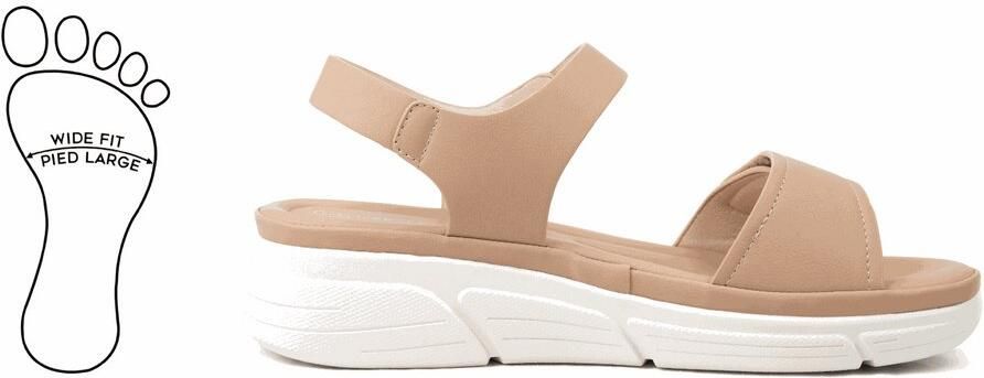 Gabylou H stijl verstelbare brede voeten sandalen Mia model