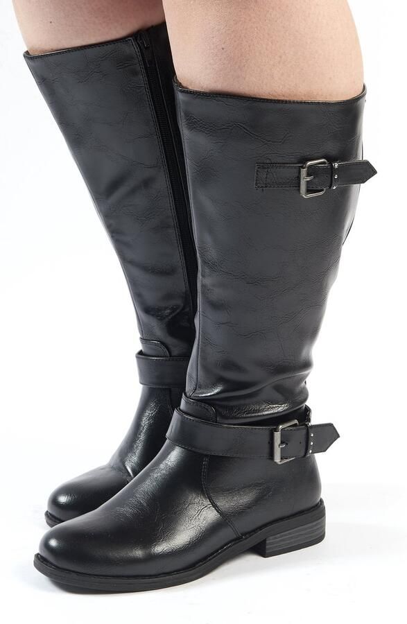Gabylou XL Ruiterlaarzen voor BREDE KUITEN Model Isabelle Kleur zwart - Foto 7