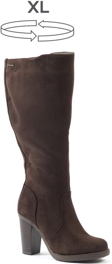 Gabylou Laarzen voor brede kuiten XL Model Kamilla Donkerbruin MF - Foto 7