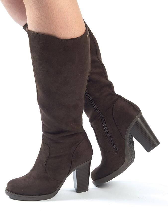 Gabylou Laarzen voor brede kuiten XL Model Kamilla Donkerbruin MF - Foto 2