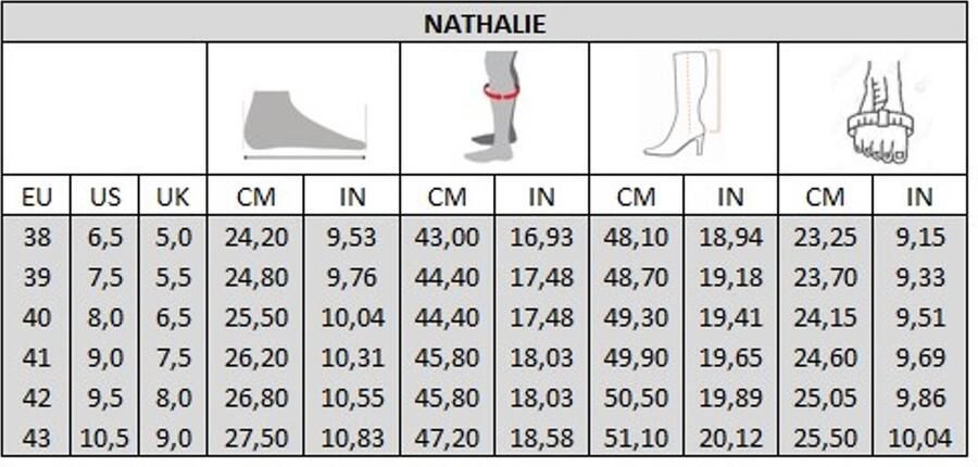 Gabylou Laarzen voor brede kuiten XL Model Nathalie Donkerbruin MF - Foto 5