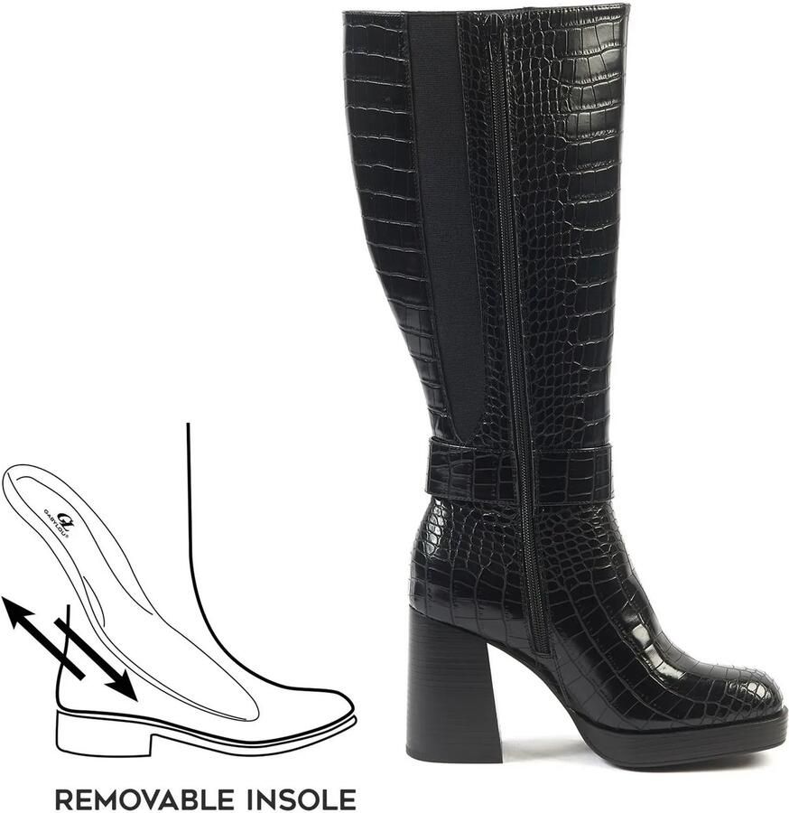 Gabylou XL laarzen voor brede kuiten Model Nina