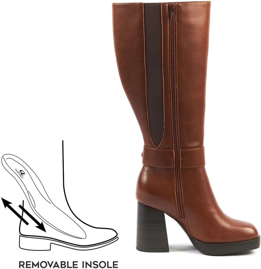 Gabylou XL laarzen voor brede kuiten Model Nina