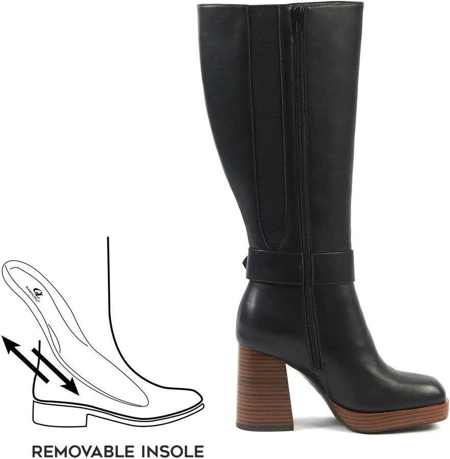 Gabylou XL laarzen voor brede kuiten model Nina