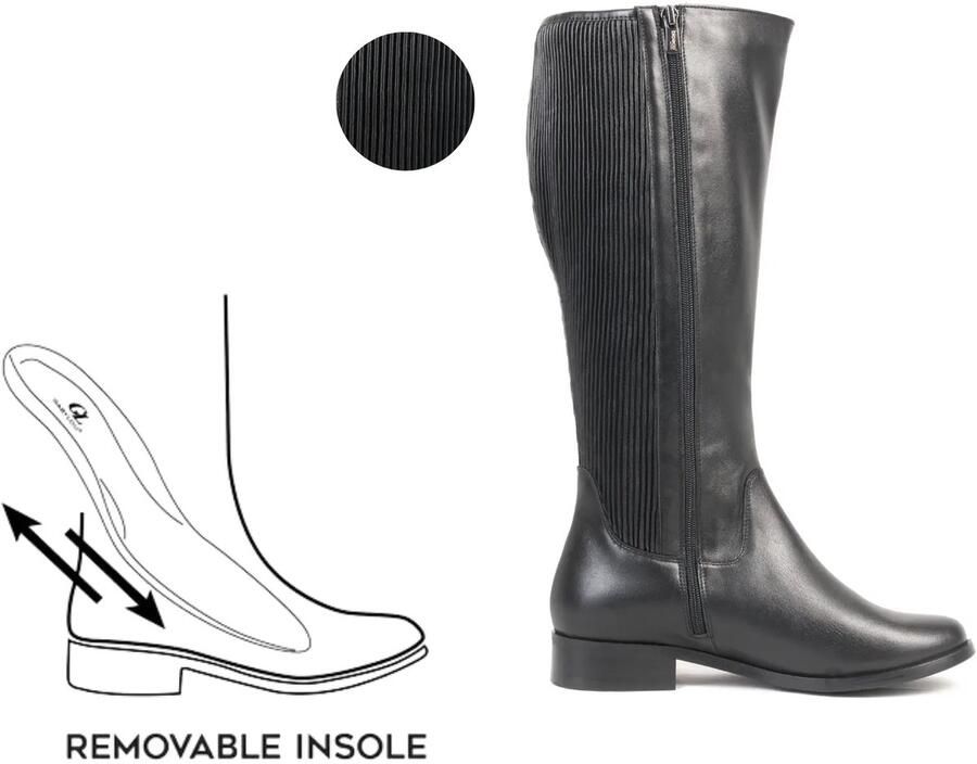 Gabylou XL laarzen voor brede kuiten Model Tokyo