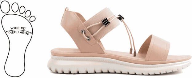Gabylou H Modele Lou Verstelbare brede voet sandalen
