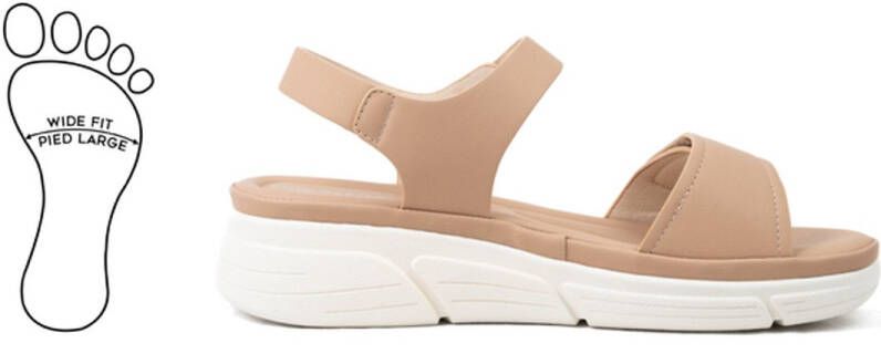 Gabylou H stijl verstelbare brede voeten sandalen Mia model