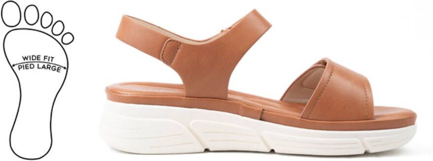 Gabylou H stijl verstelbare brede voeten sandalen Mia model
