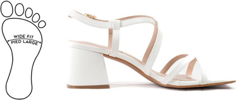 Gabylou H stijl verstelbare brede voeten sandalen Zoe model