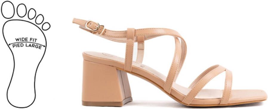 Gabylou H Verstelbare sandalen brede voeten Eva model
