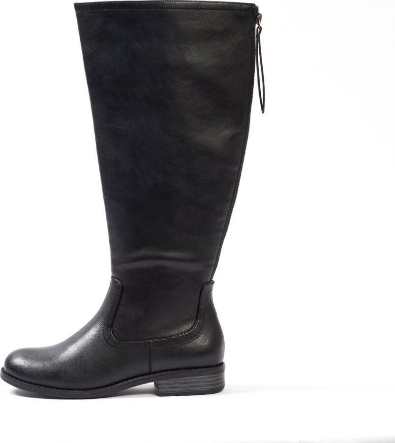 Gabylou VARIO XL 2XL laarzen voor brede kuiten Model Guiomar Croco. Black