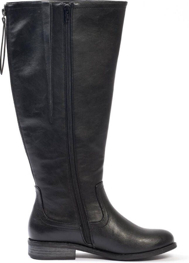 Gabylou VARIO XL 2XL laarzen voor brede kuiten Model Guiomar Croco. Black