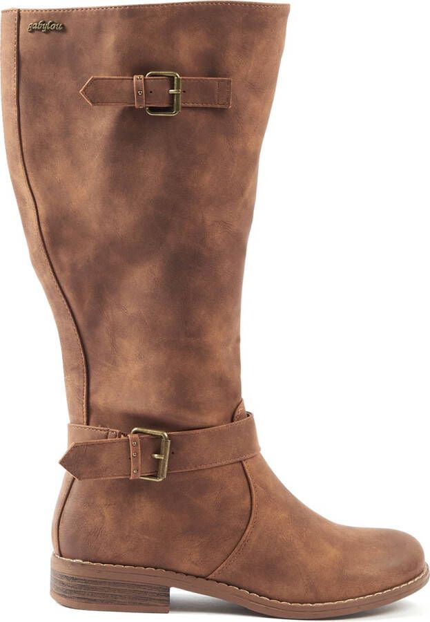 Gabylou XL Ruiterlaarzen voor BREDE KUITEN Model Isabelle Kleur zwart